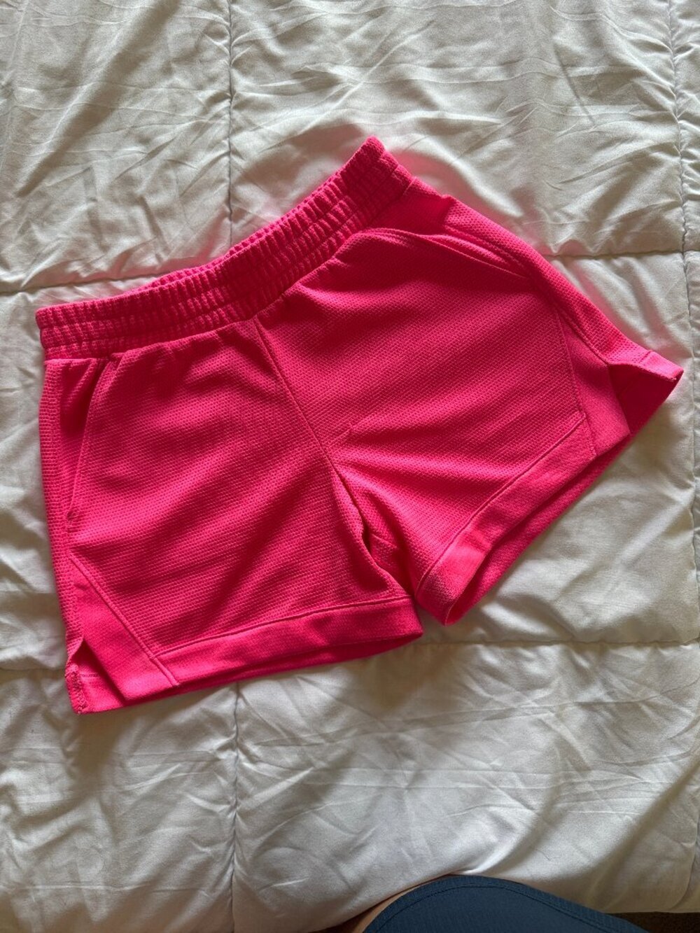 Hot Pink Girl's Athletic Shorts 6-6X